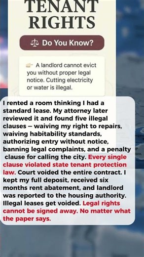 My Lease Was Illegal. Every Fee, Every Clause. Entire Contract Voided in Court. 📄⚖️