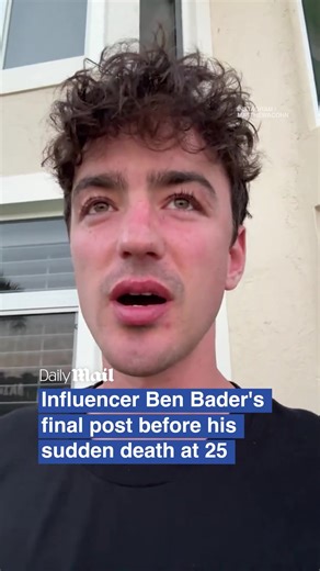 Ben Bader Cause of Death Revealed Influencer Ben Bader, 25, died suddenly while running on a treadmill in a Florida gym. A medical examiner ruled his cause of death as coronary atherosclerosis — a natural cardiovascular condition. He showed no distress minutes before collapsing. Friends, family, and thousands of followers are mourning a creator known for his wisdom, humor, and impact across social platforms. BenBader, BenBaderDeath, BenBaderCauseOfDeath, InfluencerDiesSuddenly, FloridaClubhouseD
