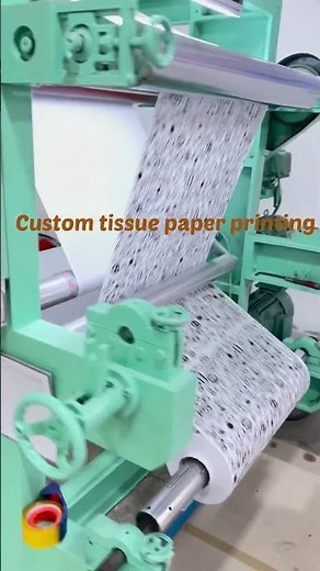 Custom tissue paper printing