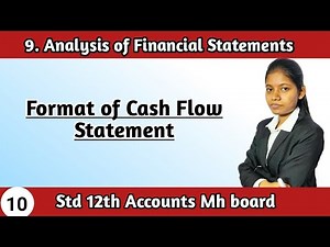 Cash flow statement in hindi | Std 12th chapter 9 book keeping and accountancy lecture 10