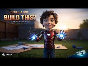 Building My Own Iron Man Suit as a Kid! 🚀⚡💡 #IronMan #DIY #YoungInventor