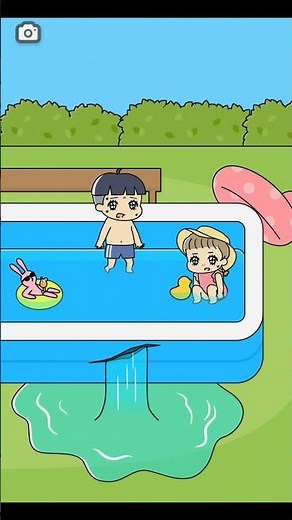 Swimming pool party 😱 me and my family #shorts #gaming #gameplay #youtubeshorts #viral