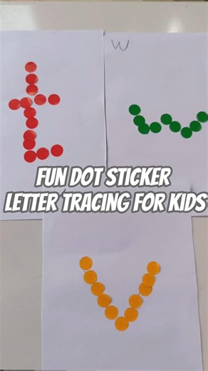 Fun Dot Sticker Letter Tracing #YTSCreatorincubation #diy