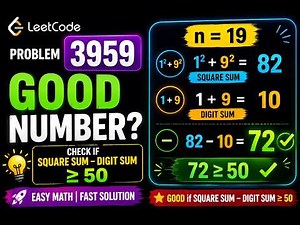 LeetCode 3959 - Check Good Integer | Easy Math Problem Explained in C++