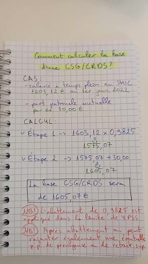 comment calculer la CSG/ CRDS sur le bulletin de paie ? #bulletindepaie