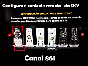 Como configurar o controle remoto da SKY de um jeito mais facil e Rapido?