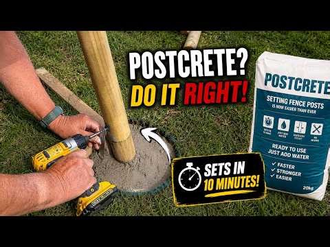How To Use Postcrete (Swing Set Installation DIY)