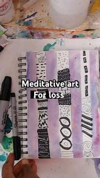 Watercolor Art Process: Masking Tape Resist & Marks