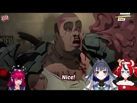 PROMISE reacts to Dispatch Bar Fight Scene【HololiveEN】