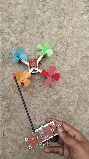 DIY Wireless Drone using Toy Motors! 🛸✨#DIYDrone #Shorts #RCDrone