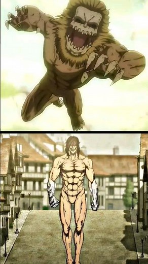 Attack Titan vs Jaw Titan | Eren Yeager vs Porco Metamorphosis aot edit