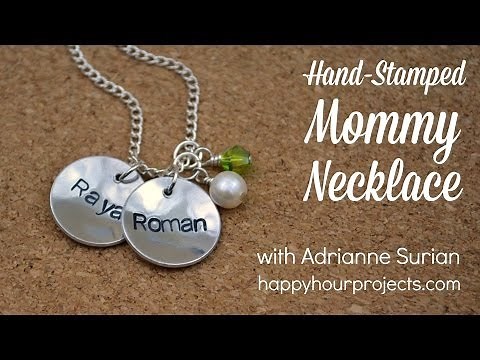 How to Make a Hand-Stamped Mommy Necklace