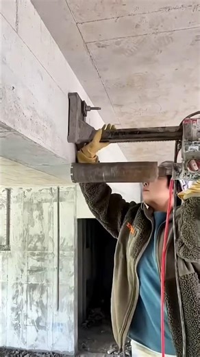 Powerful Core Cutting Machine in Action! Beam Hole Cutting Work Process🧱⛪️#diy