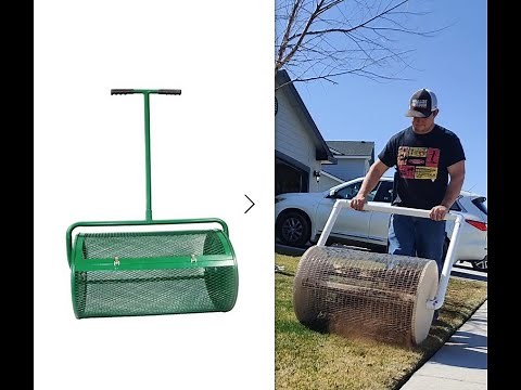 DIY Peat Moss and Mulch Spreader Landzie style