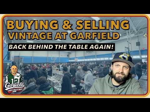 Selling Vintage Baseball Cards at the Garfield Show | Dealer Setup & Vintage Table Walkthrough