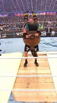 Brock Lesnar TOMBSTONES Oba Femi onto the EXPOSED hardwood 🪦😱 #SummerSlam