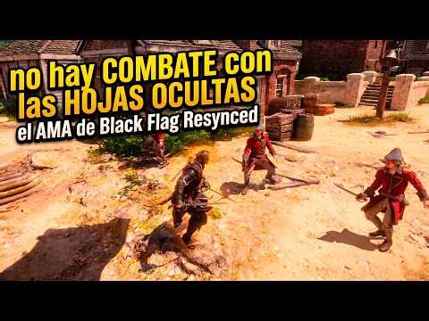 There is no combat with the hidden blades in the Black Flag Resynced AMA.