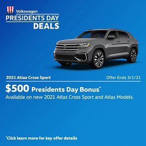 Get great Presidents Day deals on select new Volkswagen models. See your Volkswagen dealer today for details. | Volkswagen