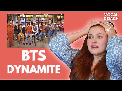 BTS I Dynamite I NPR tiny desk I Vocal coach reacts!