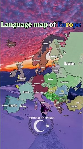 Language map of Europe