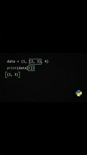 🧩 Nested Tuples in Python 🐍Learn how Nested Tuples work in Python with a simple example.