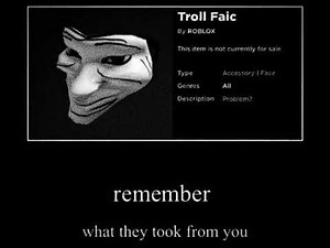 roblox troll faic