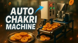 Automatic Chakri Making Machine ऑटोमैटिक चकरी मशीन Contact US ‪‪‪ 91 99099 85145 Our Address 📌 : JACKSON MACHINE 16 - 17, Royal Ind Estate, B/H Maruti Nandan Hotel, Kathwada, Ahmedabad, Gujarat 382415, India Jackson Automatic Chakri Making Machine एक एडवांस्ड और हाई-स्पीड मशीन है जो चकरी, मुरुक्कु, भुजिया जैसी स्नैक आइटम्स को समान आकार और मोटाई में तैयार करती है। यह मशीन पूरी तरह AISI 304 ग्रेड स्टेनलेस स्टील बॉडी में बनी है, जिससे यह हाइजीनिक, टिकाऊ और साफ करने में आसान रहती है। इसका ऑटो डो फी