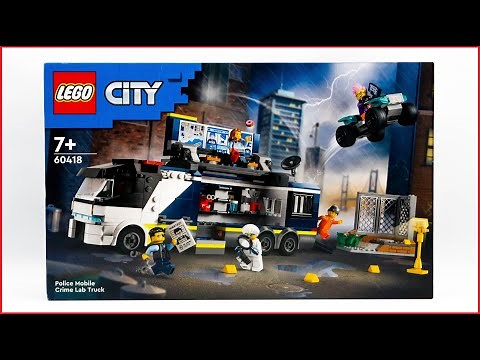 LEGO City 60418 Police Mobile Crime Lab Truck Speed Build