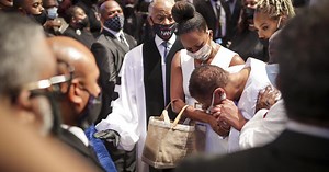 Funeral service honors George Floyd in his hometown of Houston