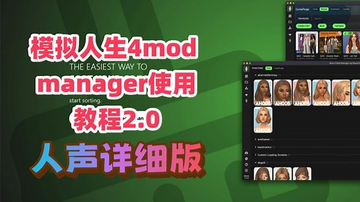 mod manager 教程详细版 人声