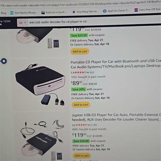 Car USB CD Player?