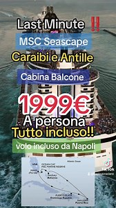 Carai e Antille mega last Minute ‼️🔥 2000€ a persona!!! Trasferimento e una notte a Miami incluso in hotel Hilton. 20/27 Agosto Tutto incluso con volo da Napoli cabina balcone!! 0815241409 | CrociereGratis.it