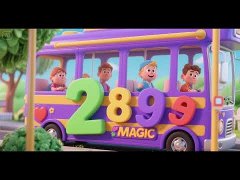 🚌✨ Numbers on the Magic Bus | Counting Song for Kids 🔢🎶