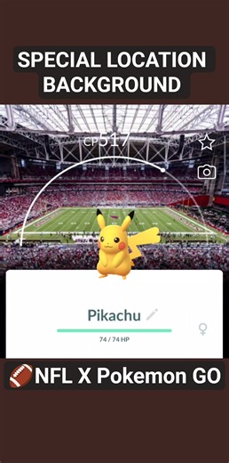 NFL cardinal pokemon event location background