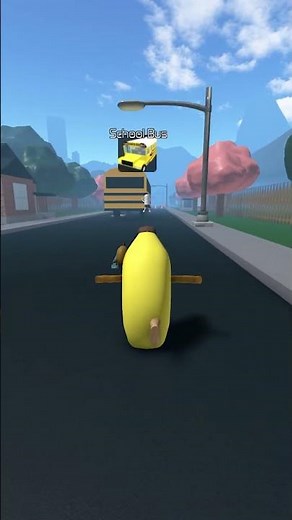 BANANA CAT missed the school bus 🚍 #shorts