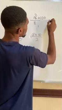 Division of whole number with fraction #education