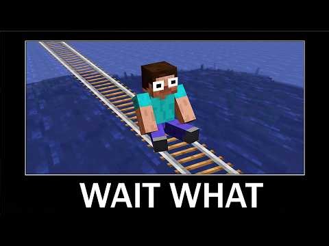 Minecraft wait what meme (part 38) - New Crazy Rails