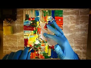 How To Create Fruits & Vegetable Abstract Painting In Acrylics | Painting Techniques | Bright Art