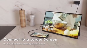 Kado Dual Portable Monitor Setup - 2-Pack 15.6-inch FHD Portable Monitor for Laptop, 1920x1080 IPS mini-HDMI USB Type-C Laptop Screen Extender Built-in Speakers, Stacked Desk Setup for Office Gaming