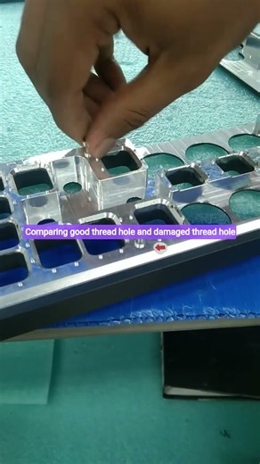 Using screw to check thread condition