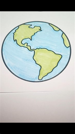 Earth Drawing 🌍💙#EarthDrawing #SaveEarth #NatureArt #PlanetEarth #EasyDrawing #ArtReel #art