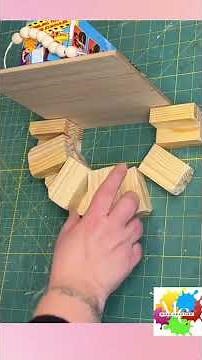 Jenga Tumbling Tower Blocks DIY #budgetfriendly #diy #craft