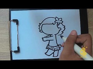 How to Draw easy little moana