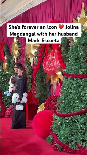 She's forever an icon ❤️ Jolina Magdangal with her husband Mark Escueta #StarMagicalChristmas2025