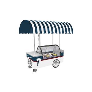[Hot Item] Vintage Beach Ice Cream Display Cart with Tent