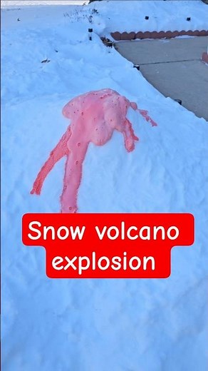 Easy SNOW VOLCANO experiment for kids | Baking soda and Vinegar experiment
