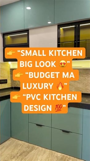 Modern PVC Kitchen Design 2026 😍 | Small Kitchen Makeover 🔥 Budget Luxury Look