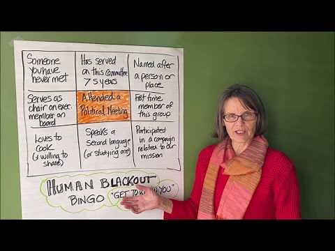 Group Energizer: Blackout ("Get to Know You") Bingo