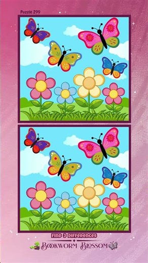 Find the Difference 🌸 Spot the Difference (hardest) | Brain teaser, Spring Flowers, Puzzle Challenge