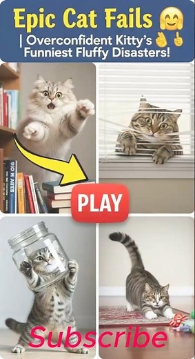 "Epic Cat Fails 😹 | Overconfident Kitty’s Funniest Fluffy Disasters!" shorts @catfails #catshorts